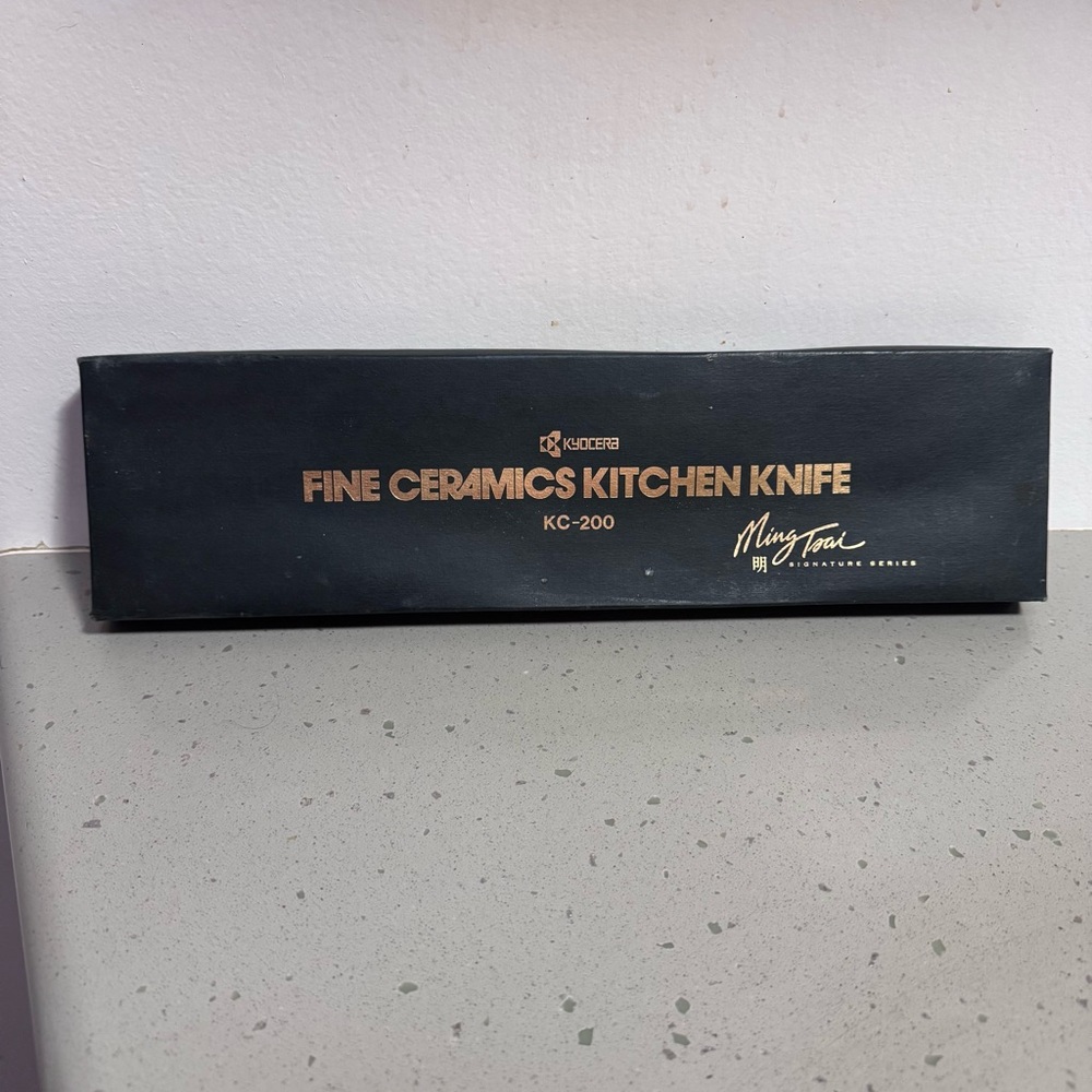 RARE-Kyocera Fine Ceramics Kitchen Knife from the Ming Tsai Signature Series